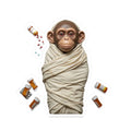 Phyco Monkey Minds Health (I DONT TAKE MEDS ANYMORE)Sticker